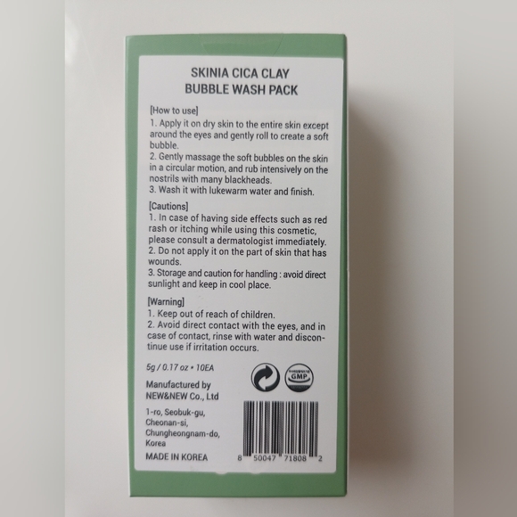 Les Bebe Skinia Cica Clay Bubble Wash - 10 Pack - Picture 2 of 6